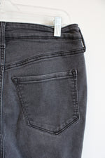 Old Navy Faded Black 360 Stretch Extra High-Rise Rockstar Super Skinny Jeans | 12