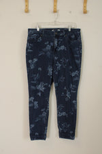 Seven Jeans Floral print Straight leg Jeans size 14