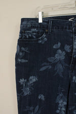 Seven Jeans Floral print Straight leg Jeans size 14