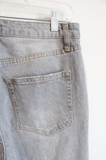 Wild Fable Gray Mid-Rise 90's Relaxed Straight Distressed Denim Jeans | 4