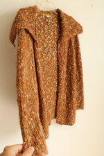 Acorn Pumpkin Orange Knit Cardigan | S