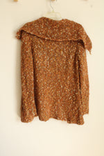 Acorn Pumpkin Orange Knit Cardigan | S