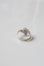 Sterling Silver Wave Heart Ring | Size 6