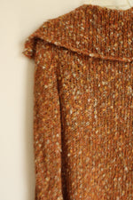Acorn Pumpkin Orange Knit Cardigan | S