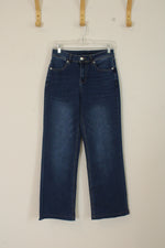 High-Rise Wide leg Dark wash Jeans | S