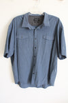 Kenneth Cole New York Regular Fit Blue Button Down Shirt | 4X