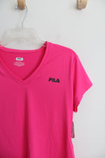 NEW Fila Sport Hot Pink V-Neck Shirt | XL