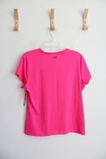 NEW Fila Sport Hot Pink V-Neck Shirt | XL