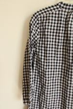 NEW J.Crew Navy Blue Gingham Tunic Dress | XS