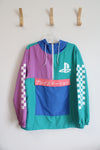 Playstation Bioworld Color Block Quarter Zip Windbreaker Jacket | L