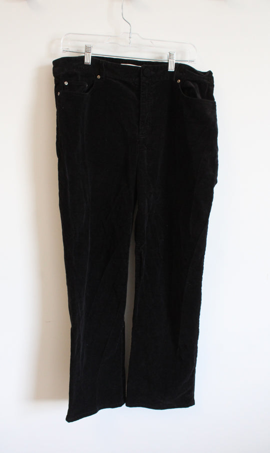 Liz Claiborne Crazy Horse Black Corduroys | 14