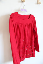 Lands' End Red Sequined Dress | Youth M (10/12)