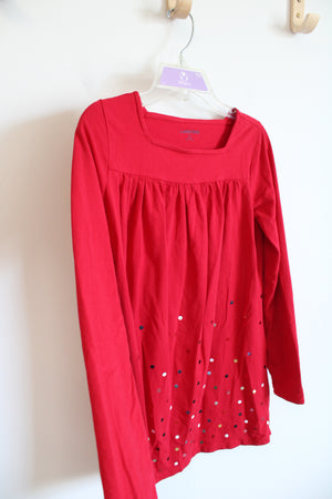 Lands' End Red Sequined Dress | Youth M (10/12)
