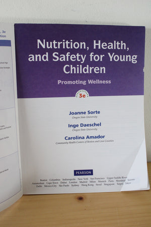Nutrition, Health, & Safety For Young Children: Promoting Wellness Third Edition