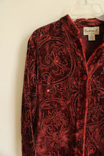 Flashbacks Maroon Boho Cardigan | M