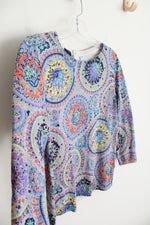 Talbots Multi-Colored Patterned Top | M Petite