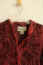 Flashbacks Maroon Boho Cardigan | M