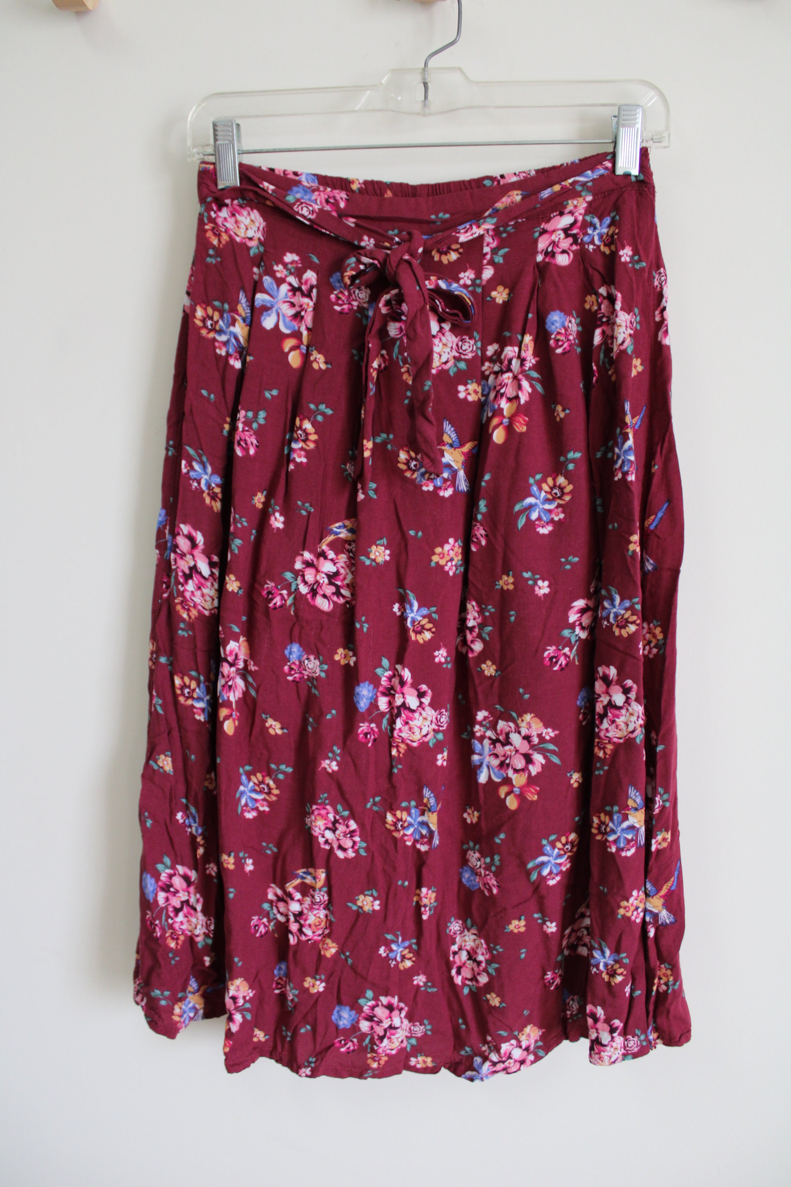 Max Maroon Floral Skirt | 15/16 Years