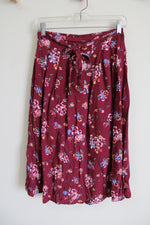 Max Maroon Floral Skirt | 15/16 Years