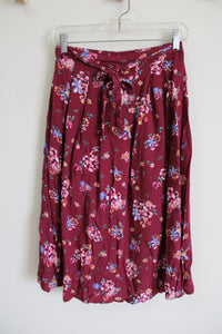 Max Maroon Floral Skirt | 15/16 Years