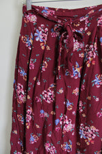 Max Maroon Floral Skirt | 15/16 Years