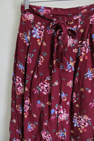 Max Maroon Floral Skirt | 15/16 Years