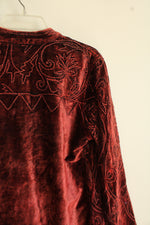 Flashbacks Maroon Boho Cardigan | M