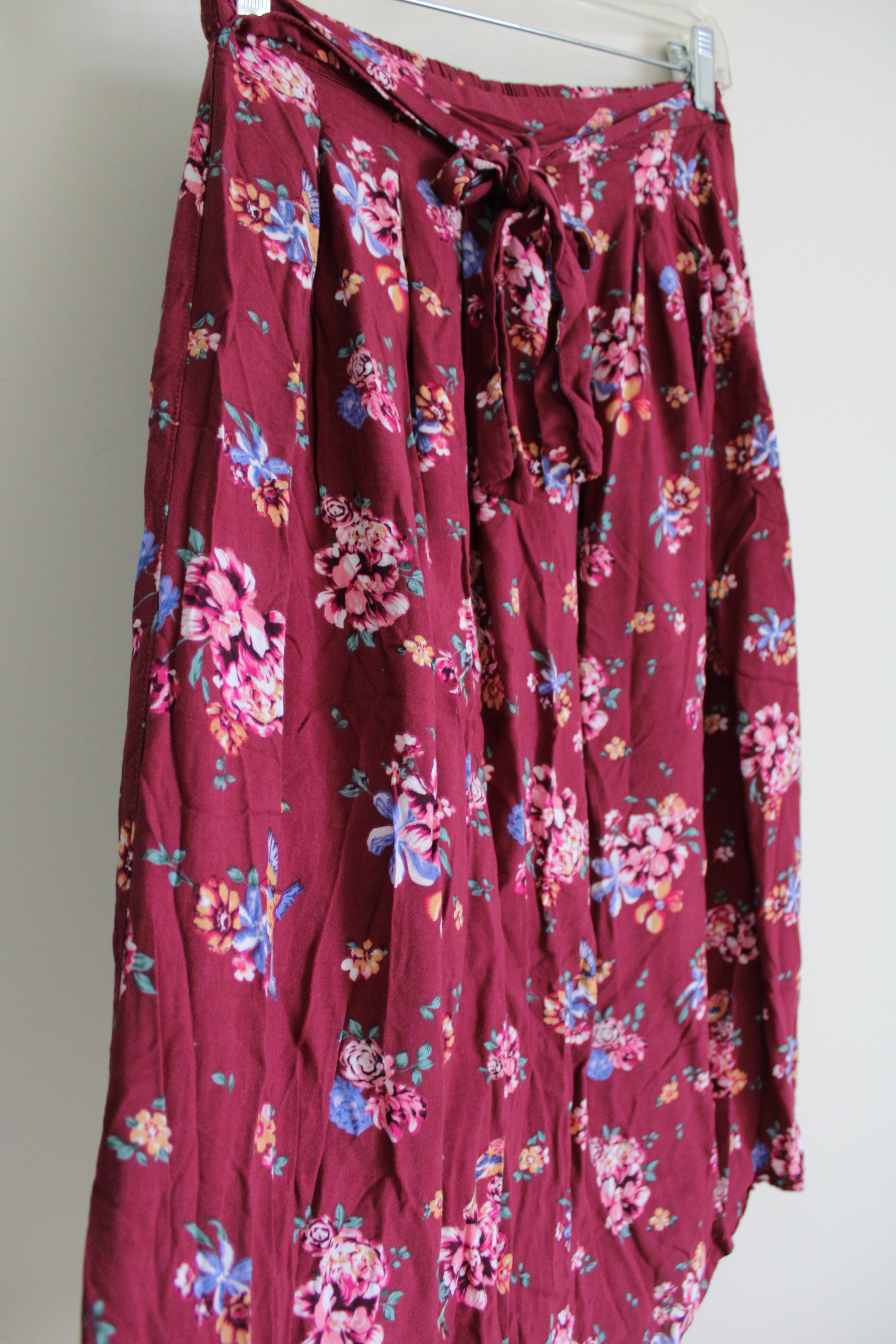 Max Maroon Floral Skirt | 15/16 Years