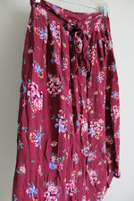 Max Maroon Floral Skirt | 15/16 Years