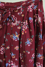 Max Maroon Floral Skirt | 15/16 Years