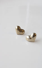 Sterling Silver Heart Stud Earrings