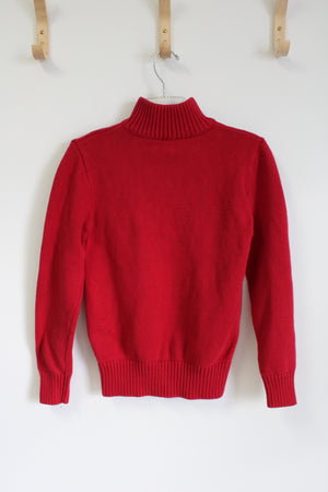 Chaps Red Thick Knit Cotton Quarter Zip Sweater | 18/20 – Jubilee