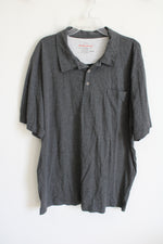 Weatherproof Vintage Gray Polo Pocket Tee | 2XLT