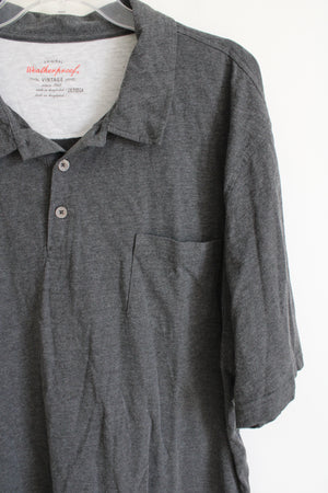 Weatherproof Vintage Gray Polo Pocket Tee | 2XLT