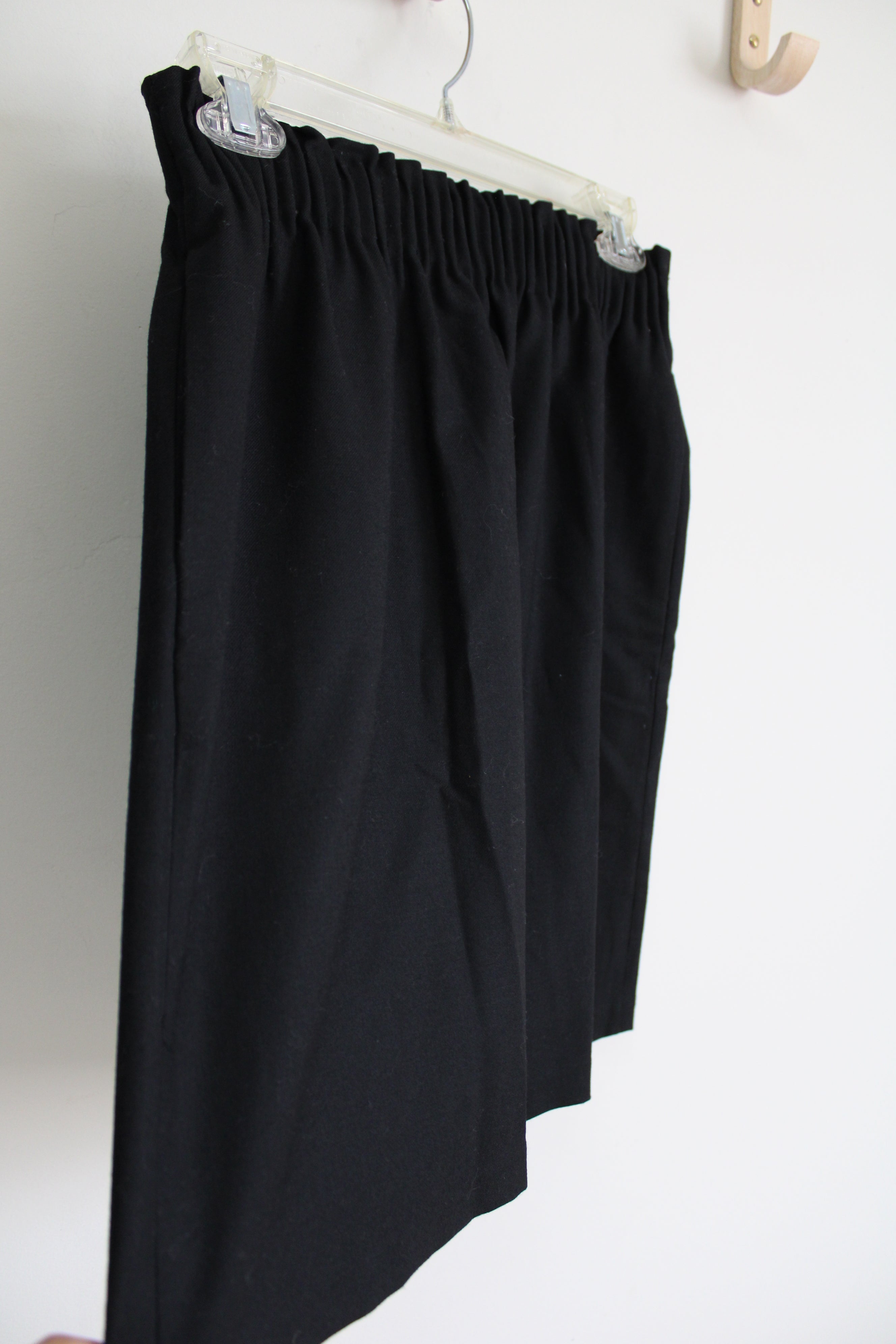 NEW J.Crew Black Cinch Waist Wool Blend Skirt | 0