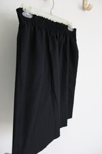 NEW J.Crew Black Cinch Waist Wool Blend Skirt | 0