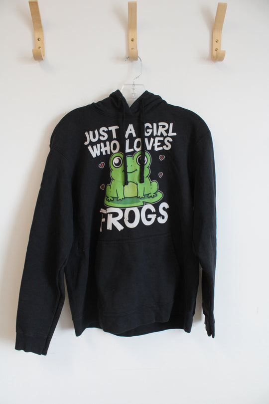 Port And Company Just a Girl Who Loves Frogs Hoodie | L