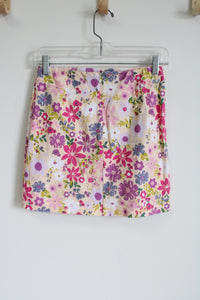 Love On A Hanger Pink Floral Mini Skirt | 3