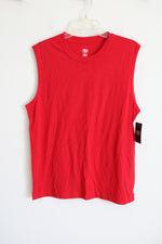 NEW Athletic Works Red Muscle Tank | M