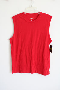 NEW Athletic Works Red Muscle Tank | M