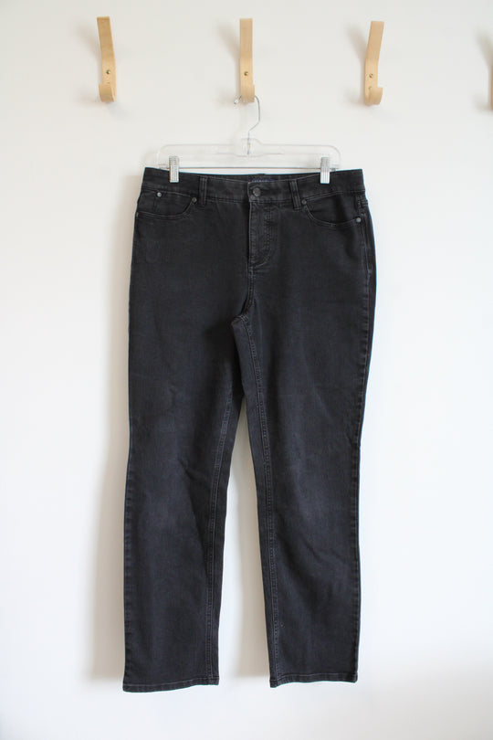 Talbots Simply Flattering 5-Pocket Black Jeans | 10 Curvy