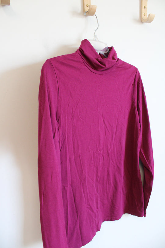 Lands' End Purple Turtleneck Shirt | Youth L (14/16)