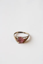 Sterling Silver Pink Stone Ring | Size 5.5