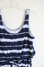 NEW Emily Daniels Blue & White Striped Maxi Dress | M