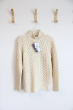NEW Aran Mor White Woolen Sweater | S