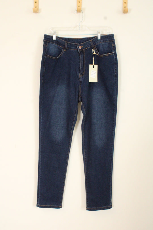 NEW Fisclosin Straight leg Dark wash Jeans | XXL