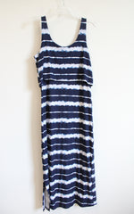 NEW Emily Daniels Blue & White Striped Maxi Dress | M