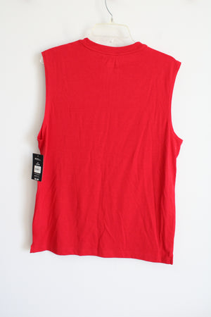 NEW Athletic Works Red Muscle Tank | M
