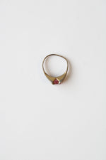 Sterling Silver Pink Stone Ring | Size 5.5