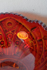 Indiana Glass Sunset Red Heirloom Carnival Glass Bowl